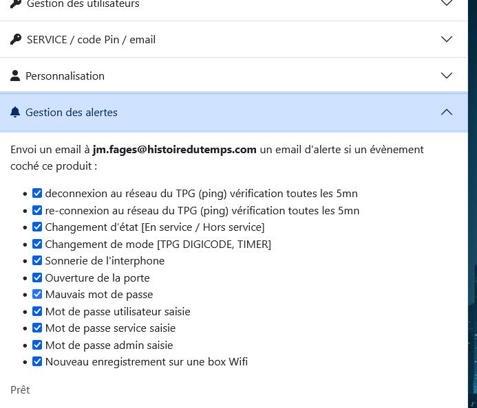 Alertes