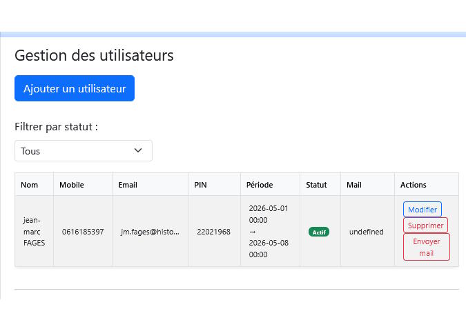Utilisateurs